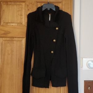 Black sweater jacket by Free People